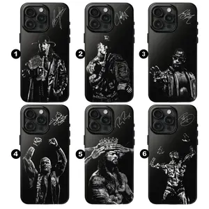 WWE All Legends Signature Phone Case, Legendary Wrestler Collection, Gift for Sport Fan Suitable for iPhone 17-11 Pro Max/Plus and  Samsung Galaxy S23-25