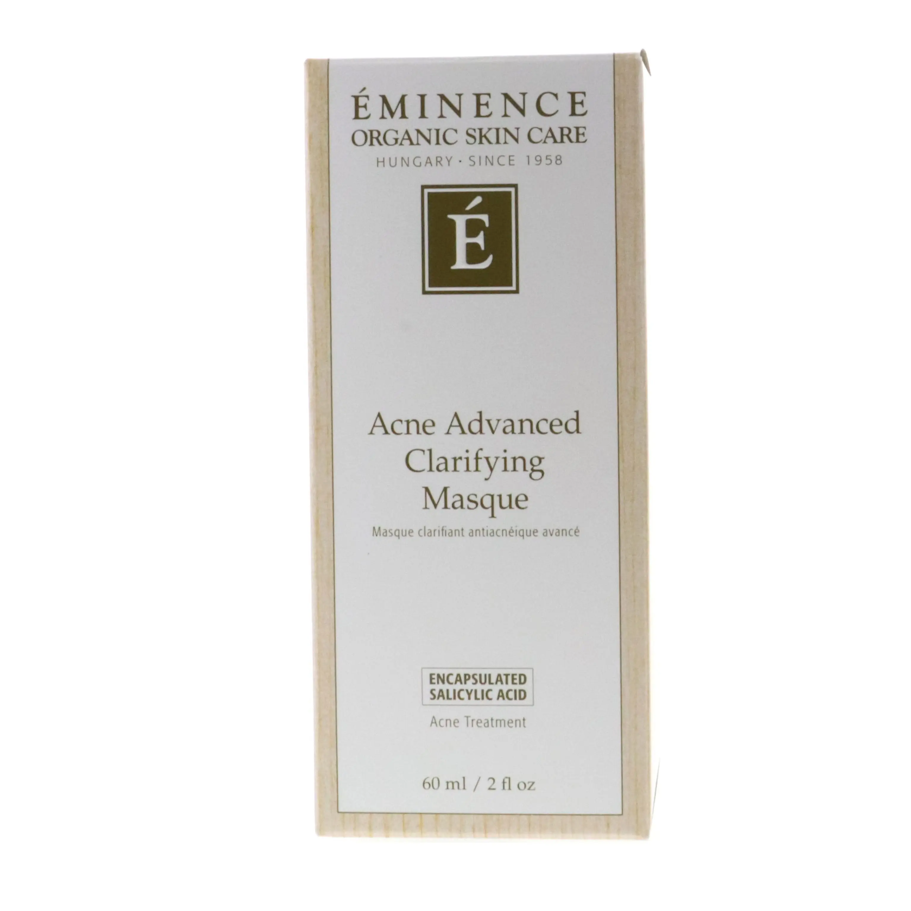 Eminence Acne Advanced Clarifying Clay Masque with Salicylic Acid & Bolus Alba - Oily Skin Targeted, 2 oz