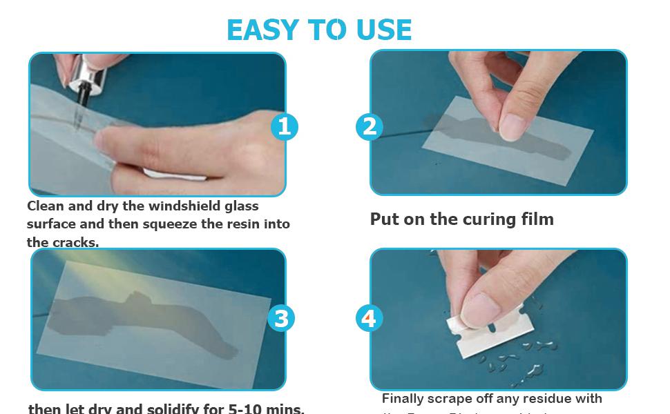 Windshield Chip Repair Kit - 2026 Upgrade Car Windshield Crack Repair Kit, Glass Repair Liquid for Cracks and Chips, Rock Chip Repair Kit for Fix Windows, Mirrors, Glasses, All Crack Types