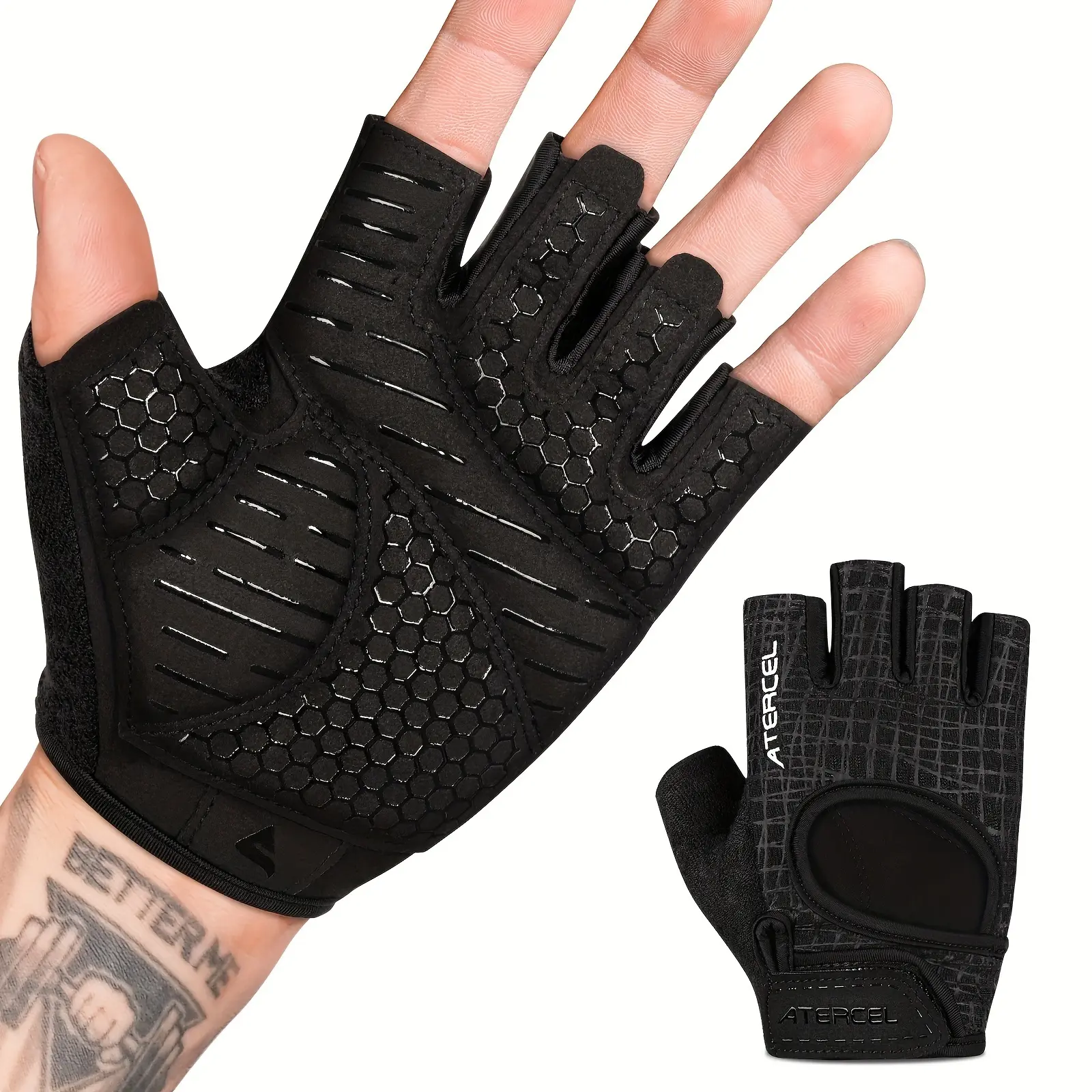 ATERCEL Weight Lifting Gloves Full Palm Protection, Cycling, Workout Gloves For Gym, Exercise, Super Lightweight For Men And Women Breathable,