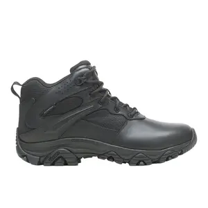 Merrell Work Mens Moab 3 Mid Waterproof Soft Toe  Work/Duty - Black