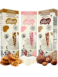 ARIFOODIE PACK. Milk Flavoring Straws – 30 Straws, Hazelnut, Cookies & Cream, Marshmallow, Low Sugar, Kid-Approved Fun, No Artificial Flavors or Colors, Works with Any Milk, Perfect for Lunchboxes & Gifting, Flavored milk, Healthy snack for kids