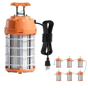 fathersdaygift VEVOR LED Temporary Work Light, 150W, 19000 lm, 5000K Durable Water-Resistant, Linkable up to 6 Units, Ceiling or Stand Job Site Illumination for Construction Sites, Workshops, Indoor Outdoor Use
