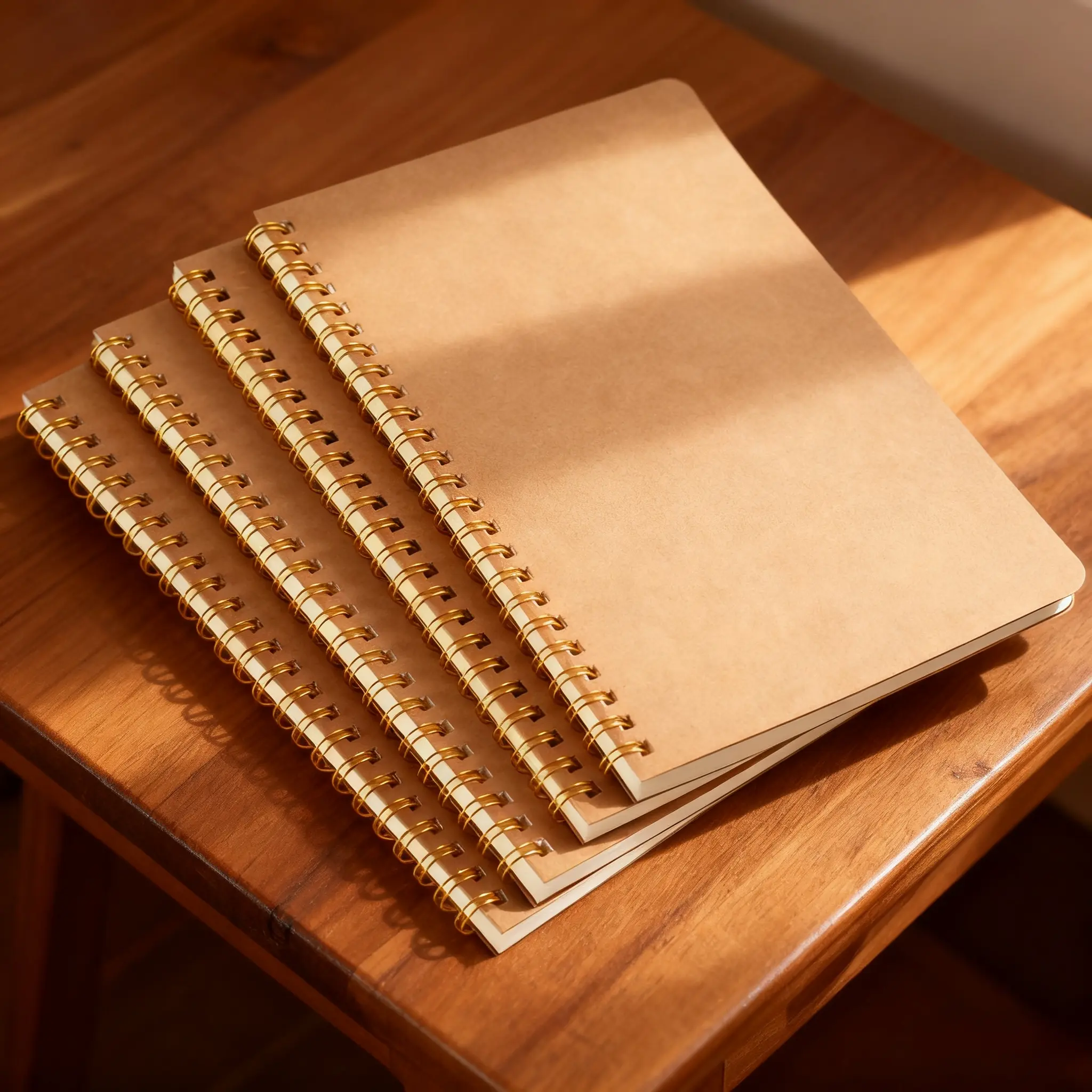A5 Kraft Paper Cover Notebook Dot Matrix Grid Coil Book Office Notebook Student Exercise Book Spiral Notebook Spiral Notebook Journal Spiral Bound Notepad Office Stationery Supplies Dotted Notebook