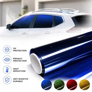 Father's Day Gift Upgrade His Ride - Premium Dual-Tone Gradient Window Tint, Heat Resistant, Privacy & Anti-Explosive, 19.6"x118"