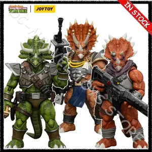 In Stock JOYTOY 1/18 TMNT-Captain Zorax TMNT-Adjutant Zork TMNT-Triceraton Infantryman Action Figure Custom Gift Toys