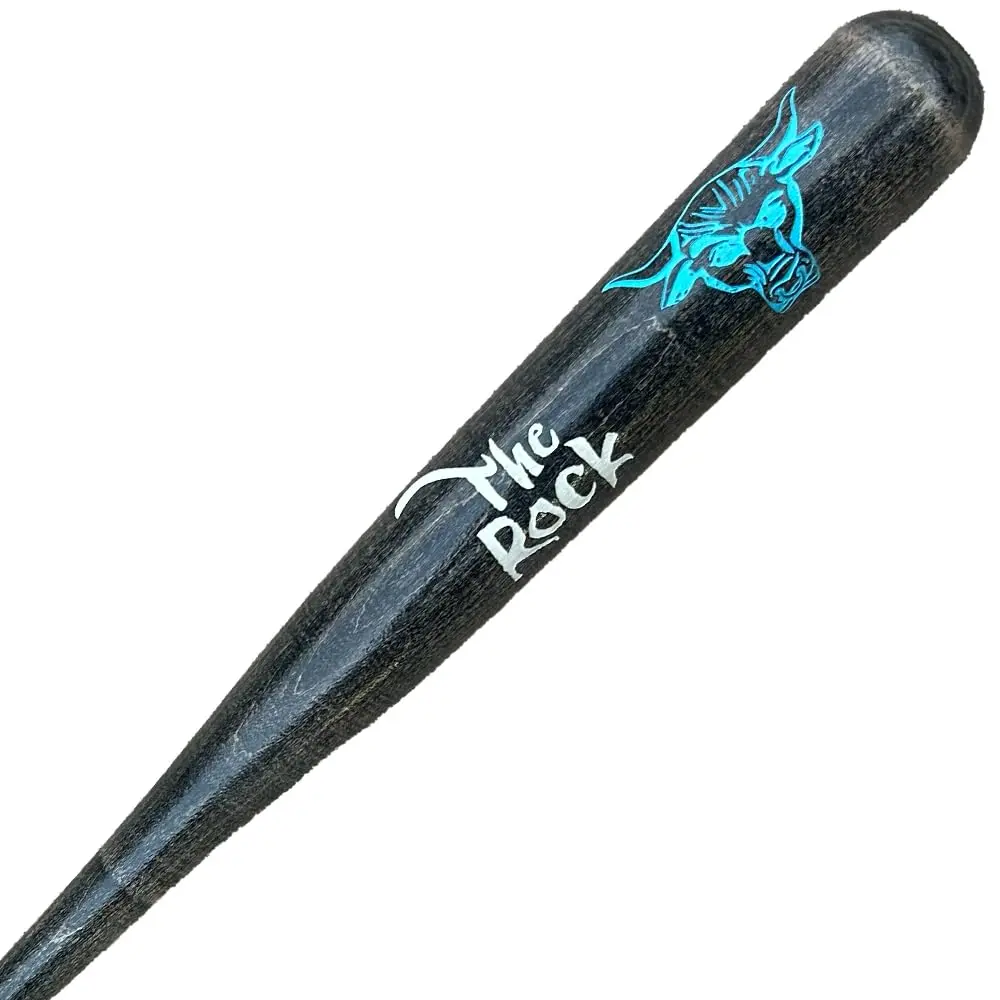 The Rock Engraved Baseball Bat