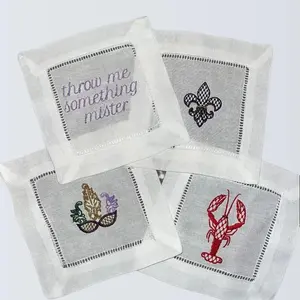 Custom Embroidered Cocktail Napkins
