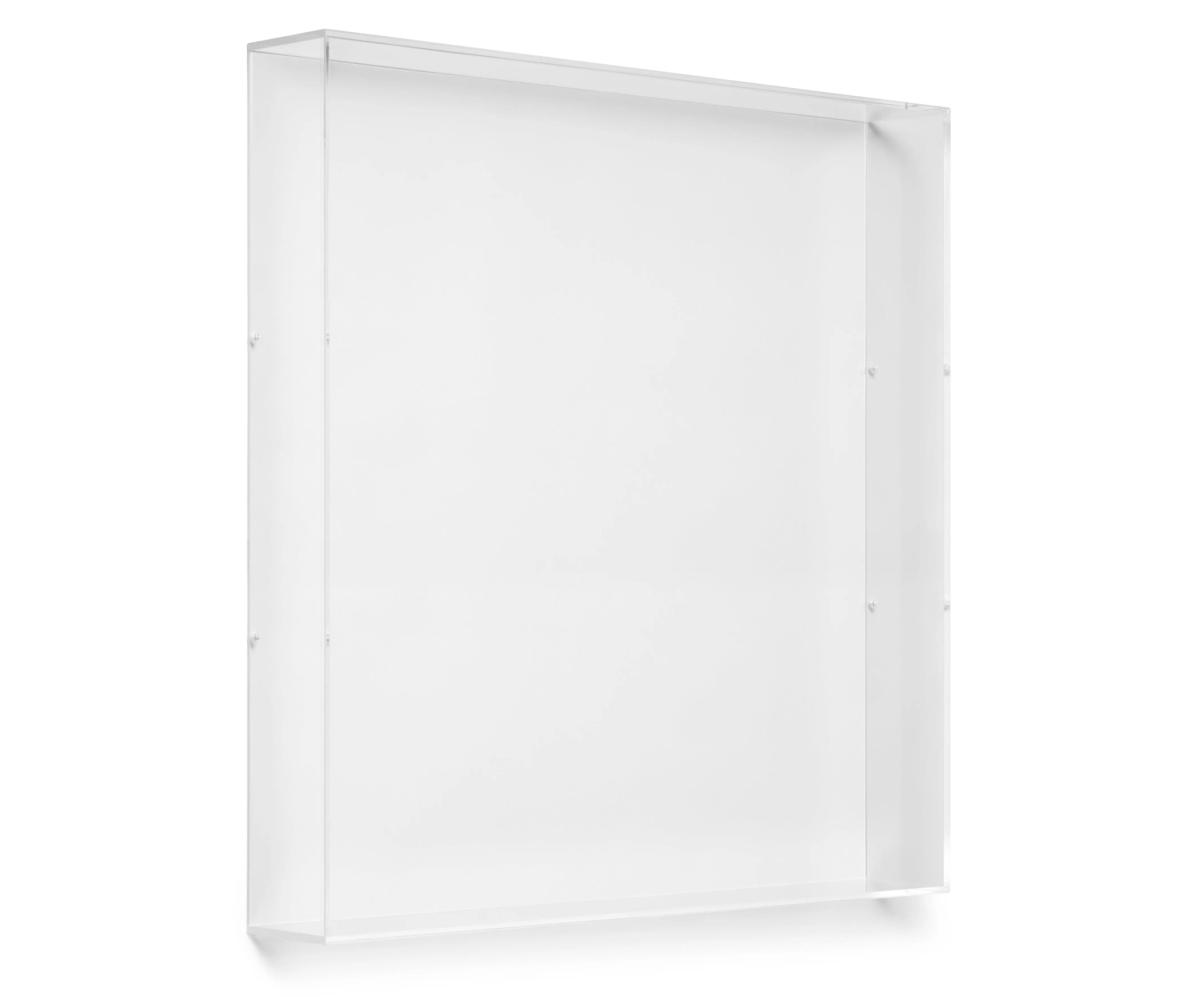 20" x 20" x 3" Backless Modern UV-Grade Acrylic Shadowboxes