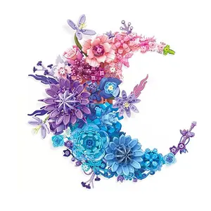 977 Piece Wall-Mounted Flower Set, Artificial Moon Model, Perfect Home Decor Gift for Mother's Day & Valentine's Day, Artificial Fake Plants, Faux Flower Garland