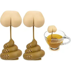 2 Pack  Poop  Infuser for White Elephant , Cute  Infusers for Loose