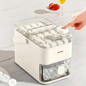 56-Compartment Drawer Ice Cube Tray, Press Mold Ice Maker, Easy Release, Food Grade Storage Box, Ideal for Home Parties
