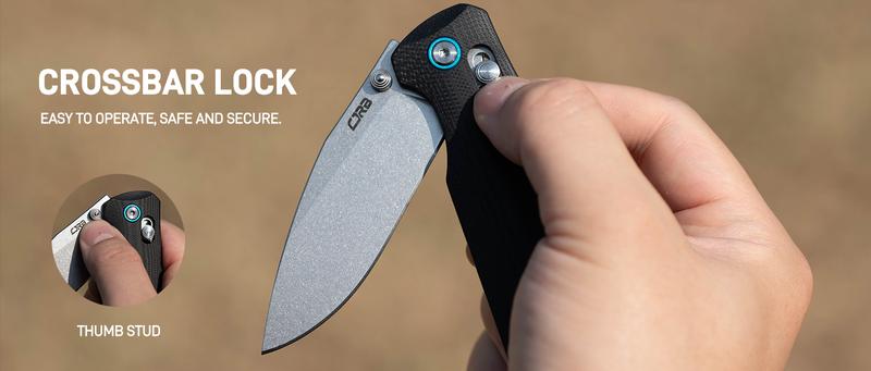 CJRB Maximal Pocket Tool Knife with 2.95" AR-RPM9 Steel Blade and G10 Handle Knife for Camping, Survival Gear, Outdoor Survival Supplies and Survival Equipment Set