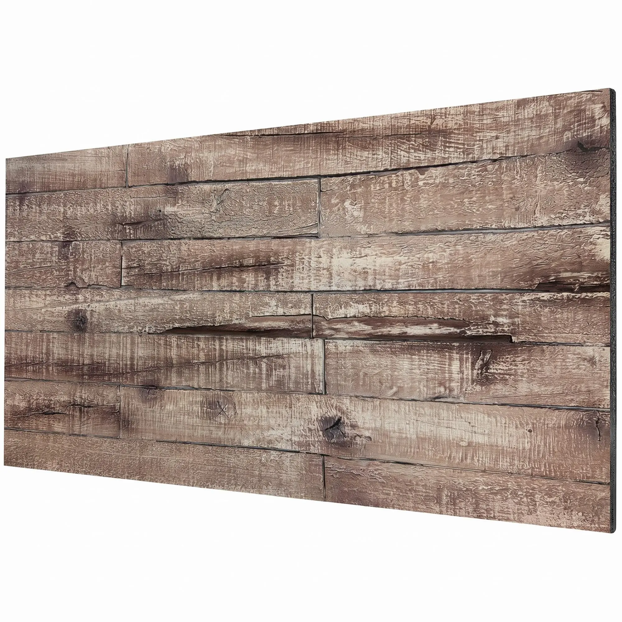 HOMCOM 8-Pack 3D Faux Wood Wall Panels, Lightweight Polyurethane Panels for Interior and Exterior Accent Walls, Water-Resistant, 4' x 2', Cover 61.8 Sq.Ft., 0.6" Thick