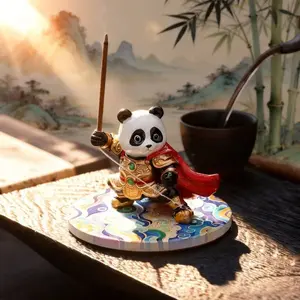 Kung Fu Panda flowing incense diffuser/diffuser burner, Oriental-style desktop home decor ornament