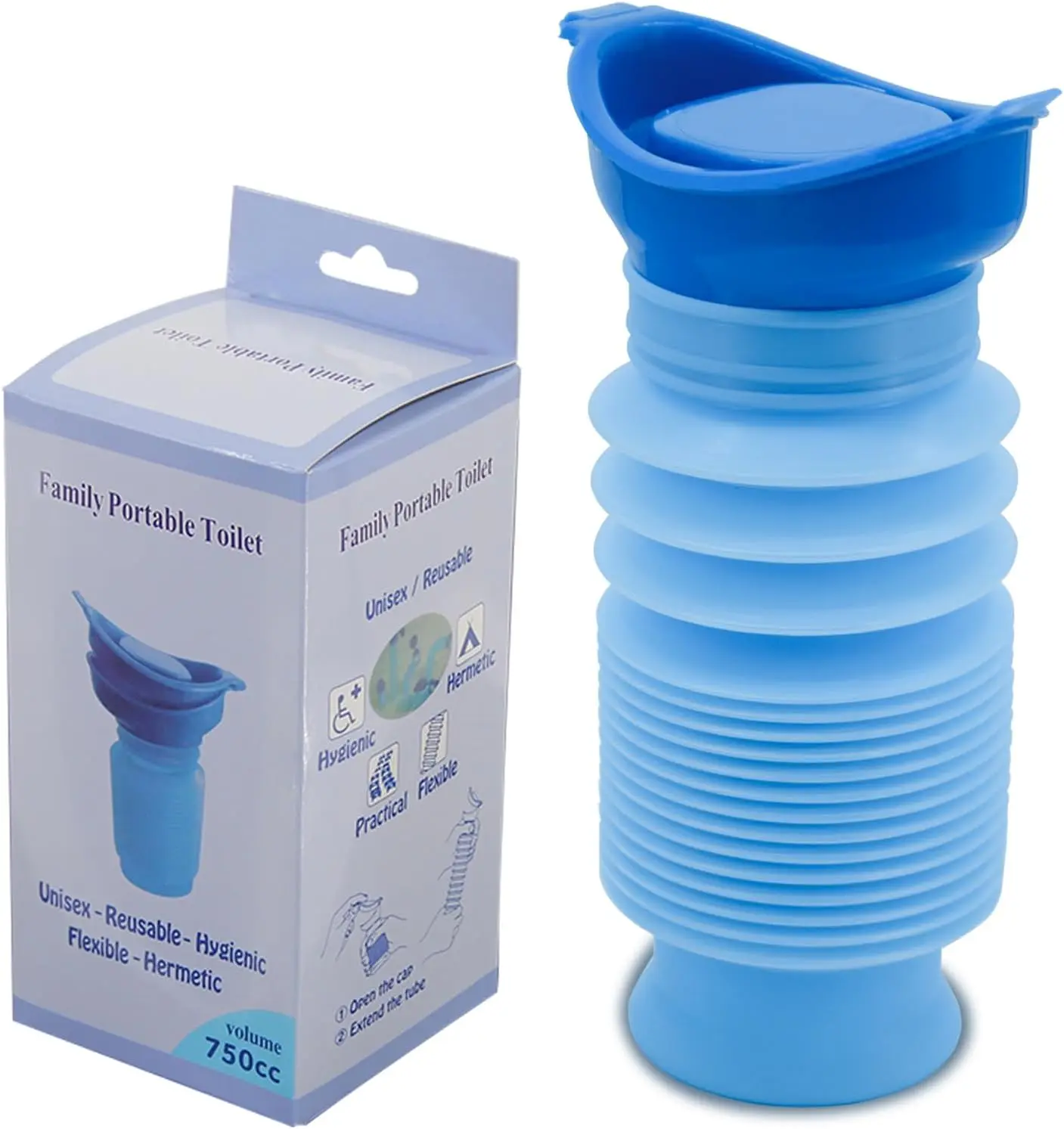 Portable Retractable Pee Bottle - Emergency Urinal, Camping Accessories, Travel Accessory, Outdoor Toilet Supply for Bikepacking, Summer Gift