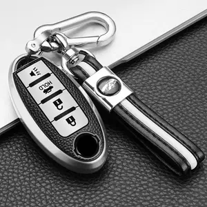 Car Key Case, 4-button Soft Tpu Key Case, Car Key Protection Case, Durable Protective Case for Nissan Altima Sentra Maxima Rogue Infiniti, Car Key Protector