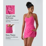 Halara Softlyzero Plush Backless Active Dress-Easy Peezy, Spring Dresses, Dance Dresses for Women