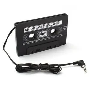 Hendel Universal Car Music Audio Cassette Tape aux Adapter Converter 3.5mm Plug (Black) Play Your Personal CD Player Through Your Cars Stereo