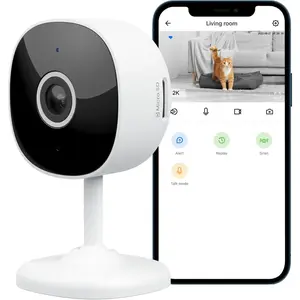 X-CDT02   WiFi Camera 2K,  Indoor Home Security Cameras for Baby/Elder/Dog/Pet Camera with Phone app,24/7 SD Card Storage,Works with Alexa & Google Home G7