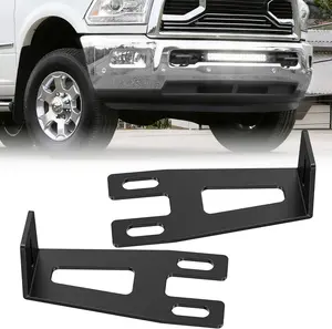 Nilight Front Lower Hidden Bumper Mounting Brackets for 20inch Straight LED Light Bar Compatible with 2009-2018 Dodge Ram 2500 3500, Accessories For Car summervibes