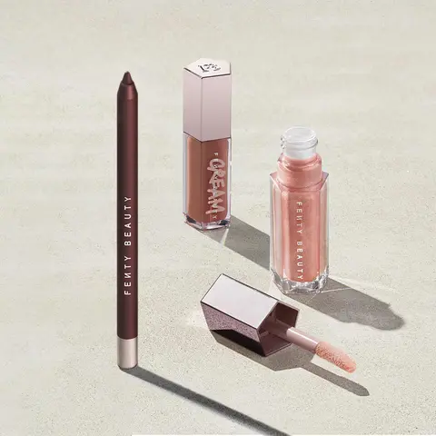Fenty Beauty Stormi Steele Mix ‘n Match Lip Essentials: 3-piece Lip Gloss + Lip Liner Bundle