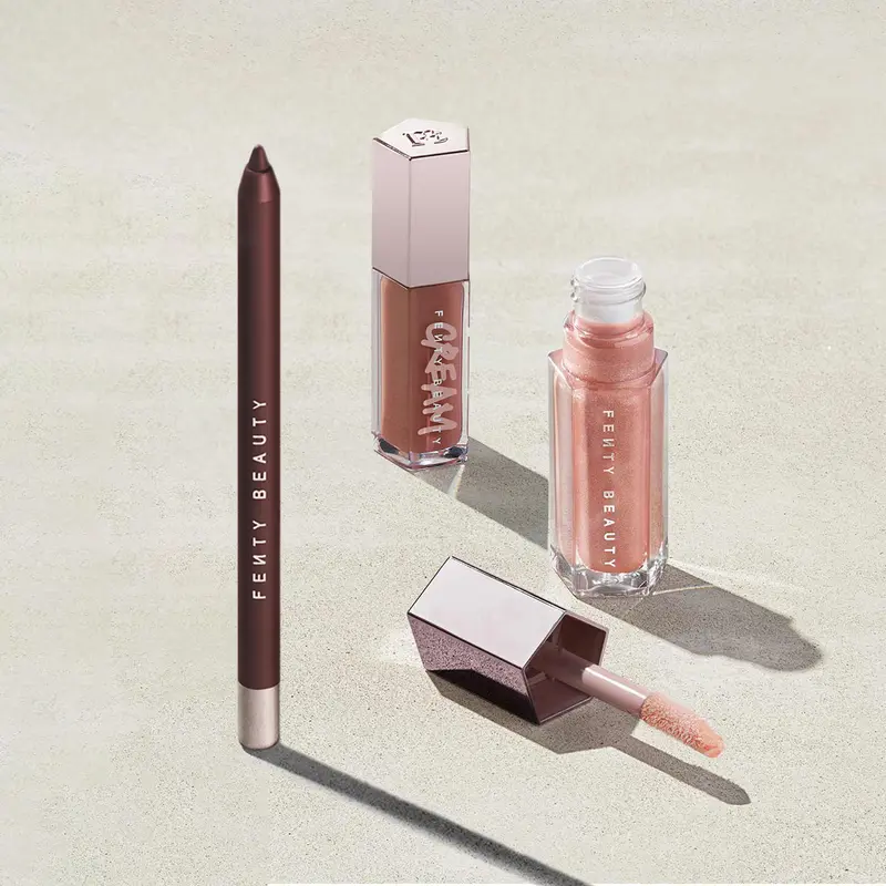 Fenty Beauty Stormi Steele Mix ‘n Match Lip Essentials: 3-piece Lip Gloss + Lip Liner Bundle
