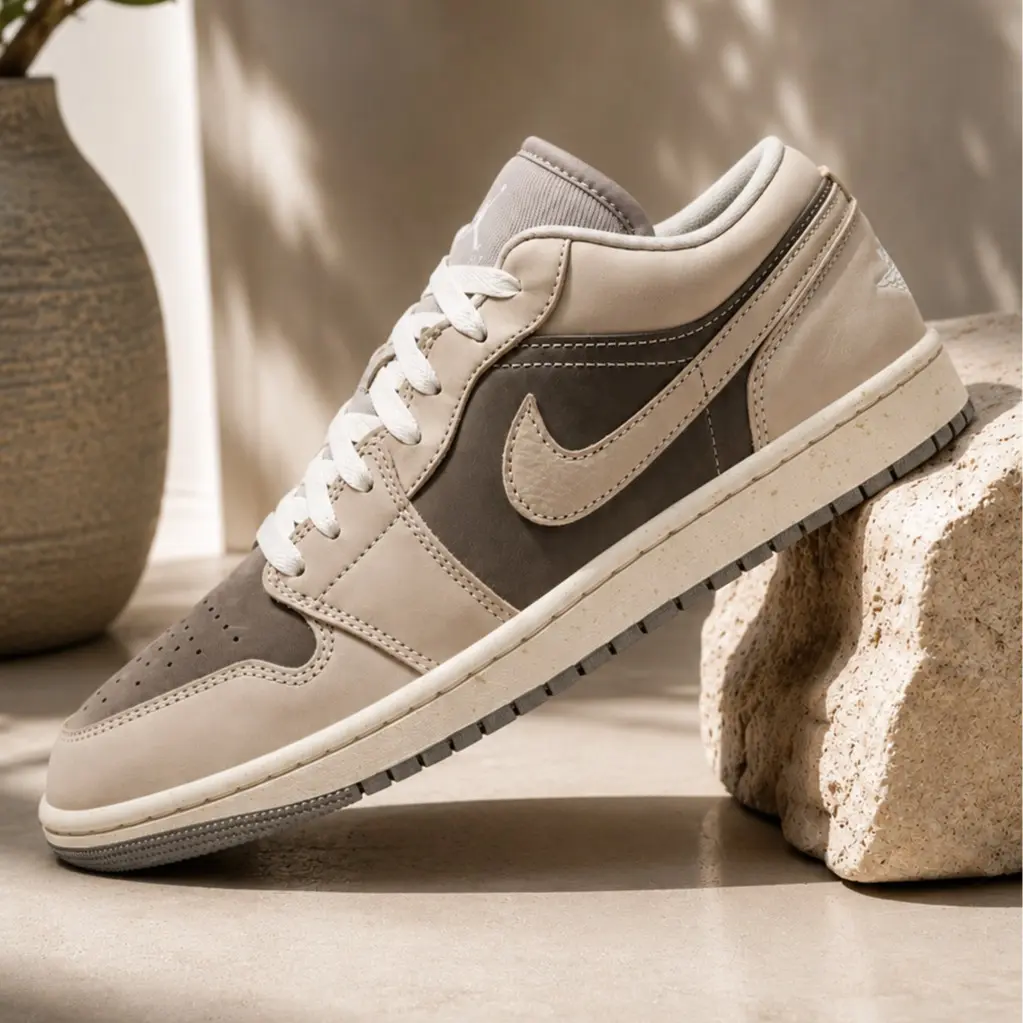 Nike Air Jordan 1 Low SE Enigma Stone Pale Ivory IB7011-001 Womens Fashion Sneakers New