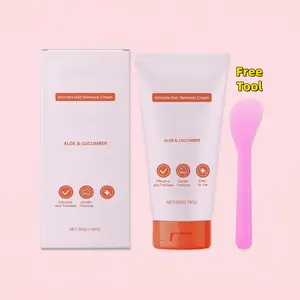 Gentle Hair Removal Cream - Aloe & Cucumber, Mild And Non-irritating, Free Tool(50g)