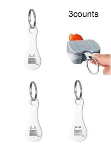 Shopping Cart Token Keychains, Durable Stainless Steel Keychains for Women & Men, Stylish Keychain for Daily Use, Convenient for Shopping At Supermarkets and Malls