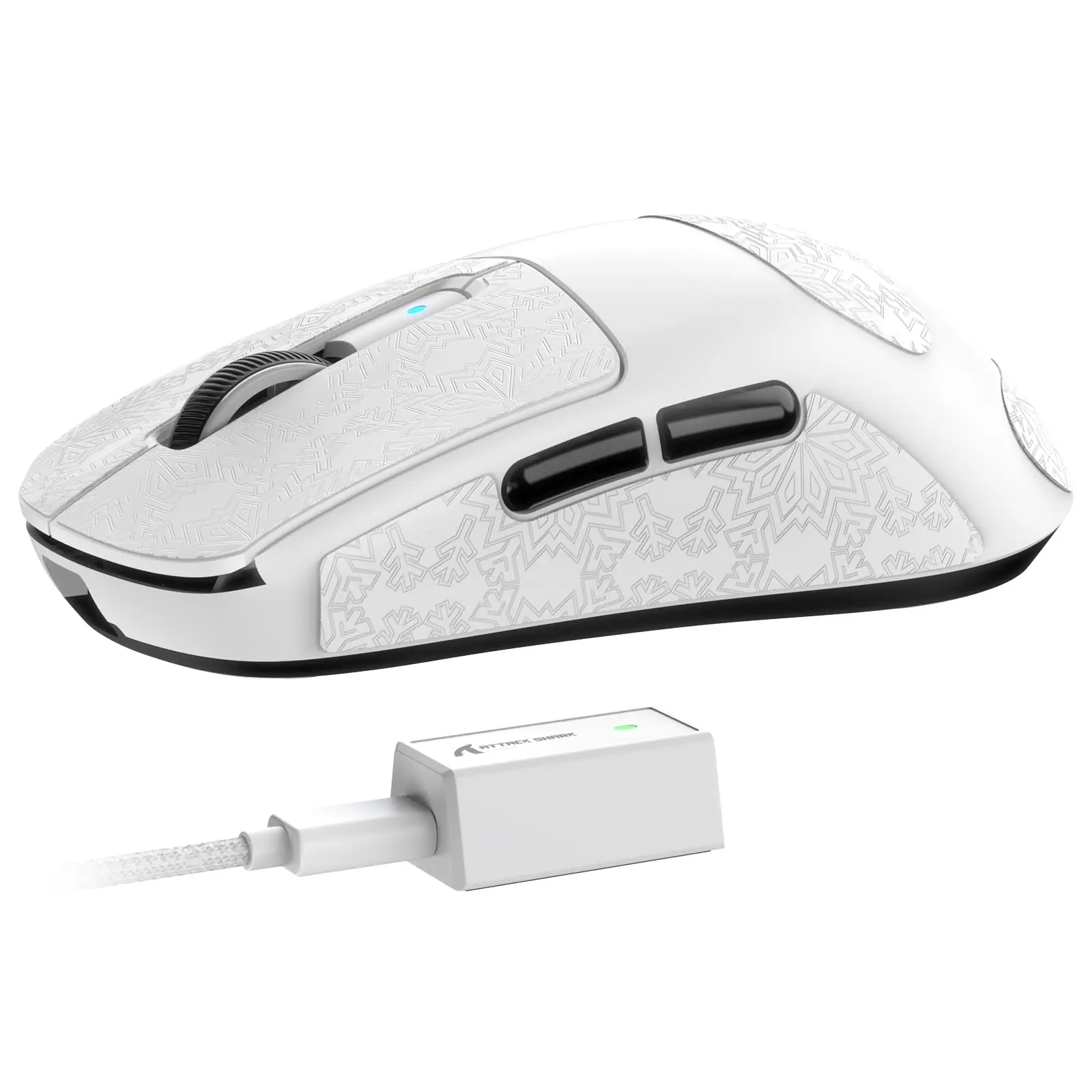 Mambasnake X Attack Shark R6 Lightweight Wireless Gaming Mouse,PAW 3950Max Sensor Computer Mouse with Nordic 52480,8KHz Polling,7 Programmable Buttons adjustable dpi pc gamers