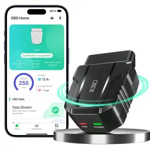 Bluetooth OBD2 Scanner, No Subscription Fee, OBDII Car Code Reader Diagnostic Tool, Diagnose Check Engine, ABS, SRS, TPMS & More, Live Data, Full System Scan, Supports USA/Canada Vehicles 1996+