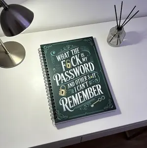 Humorous Password Keeper - Funny Quote Journal to Store Usernames & Passwords