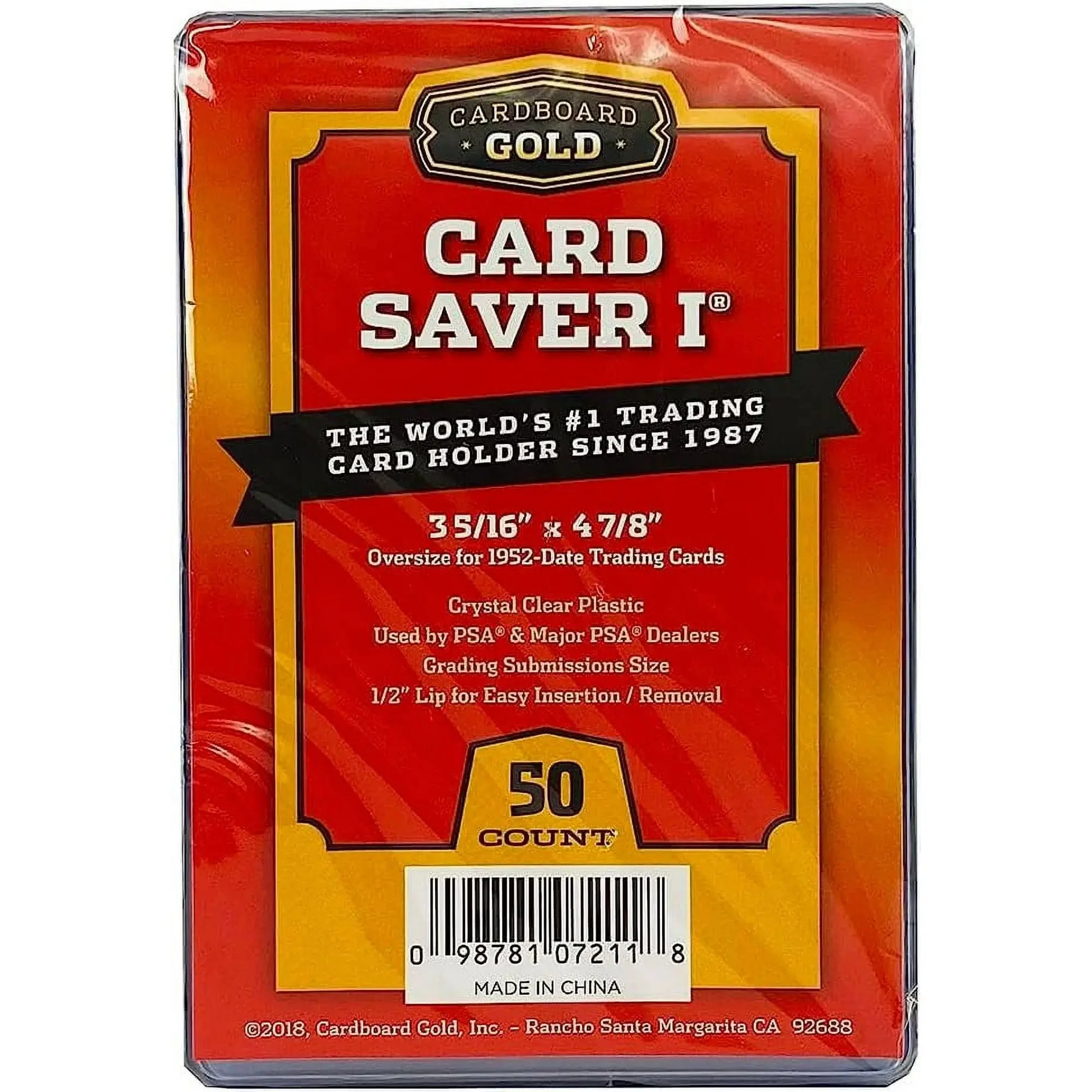 Card Saver I - 50 Count Card Sleeves Card Sleeves Protector