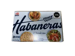 Habaneras Clasicas Gamesa 424 g | Gamesa Habaneras Clásicas Wheat Crackers – 424g (14.96 oz) – Traditional Mexican Crackers – 4 Rolls