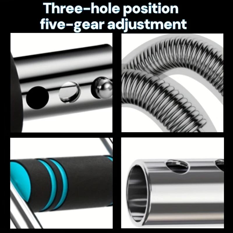 Upgraded Arm Strengthener 3-Level Adjustment Multi-Spring Resistance Torque 30-130 lbs for Beginners Advanced Users Unisex Ideal for Muscle Training Rehabilitation Fitness Sets Strength Recovery Portable Design for Home Travel Use