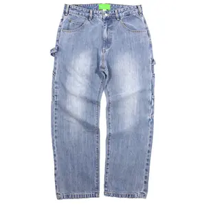 Washed Selvedge Denim Utility Pant