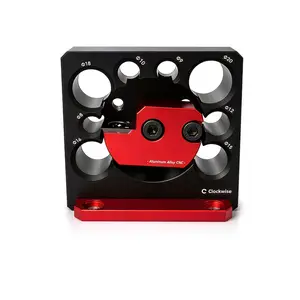 Wood Dowel Maker Tool Kit with 8 Center Points, 4 mm Brad Point Drill Bit, Drill Drive Center Pin, Adjustable Cutter for 8–20 mm Sizes, 2 × 10 Mm, 8 Dowel Center Points