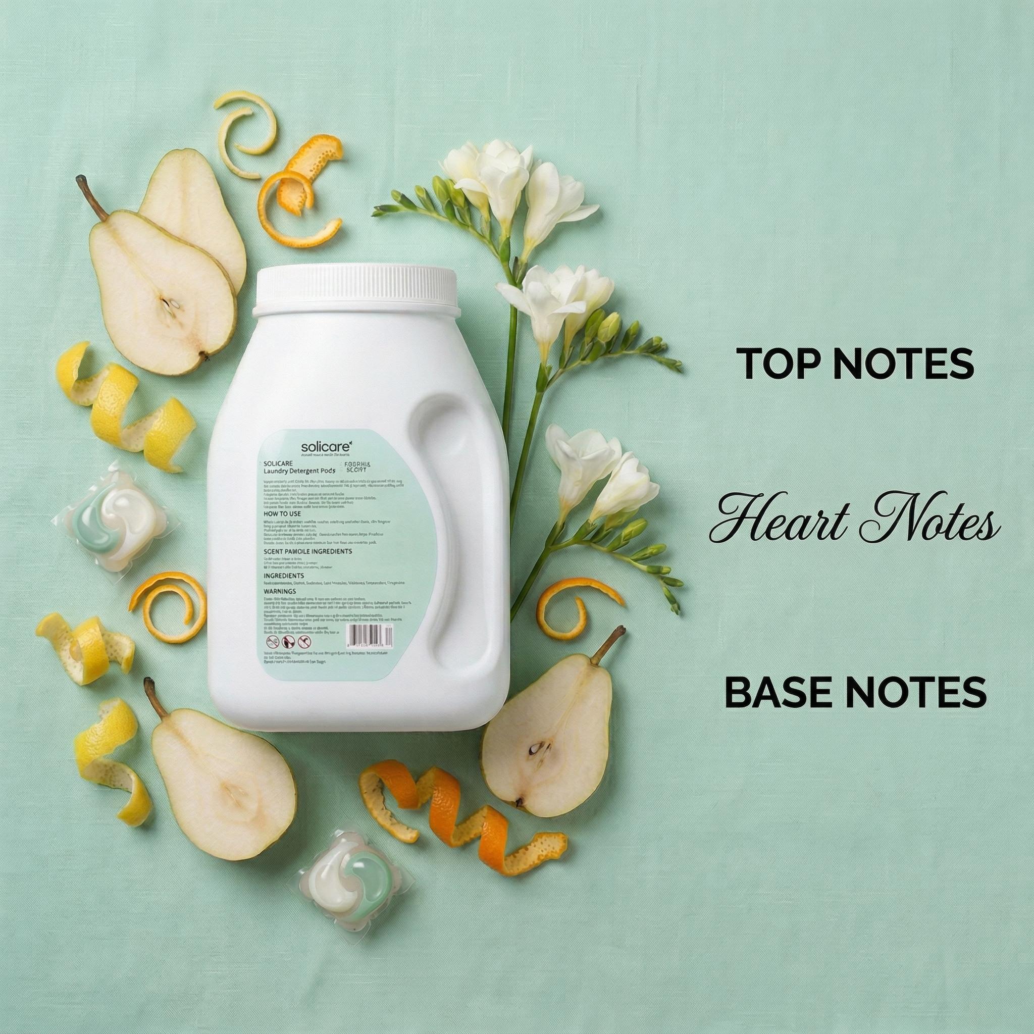 Z-Solicare-Fresh Freesia 6 in 1 Stain Fighting Odor Eliminating Ocean Breeze 138 Paks Multi-Chamber HE Compatible Laundry Detergent Pods for All Washing Machines