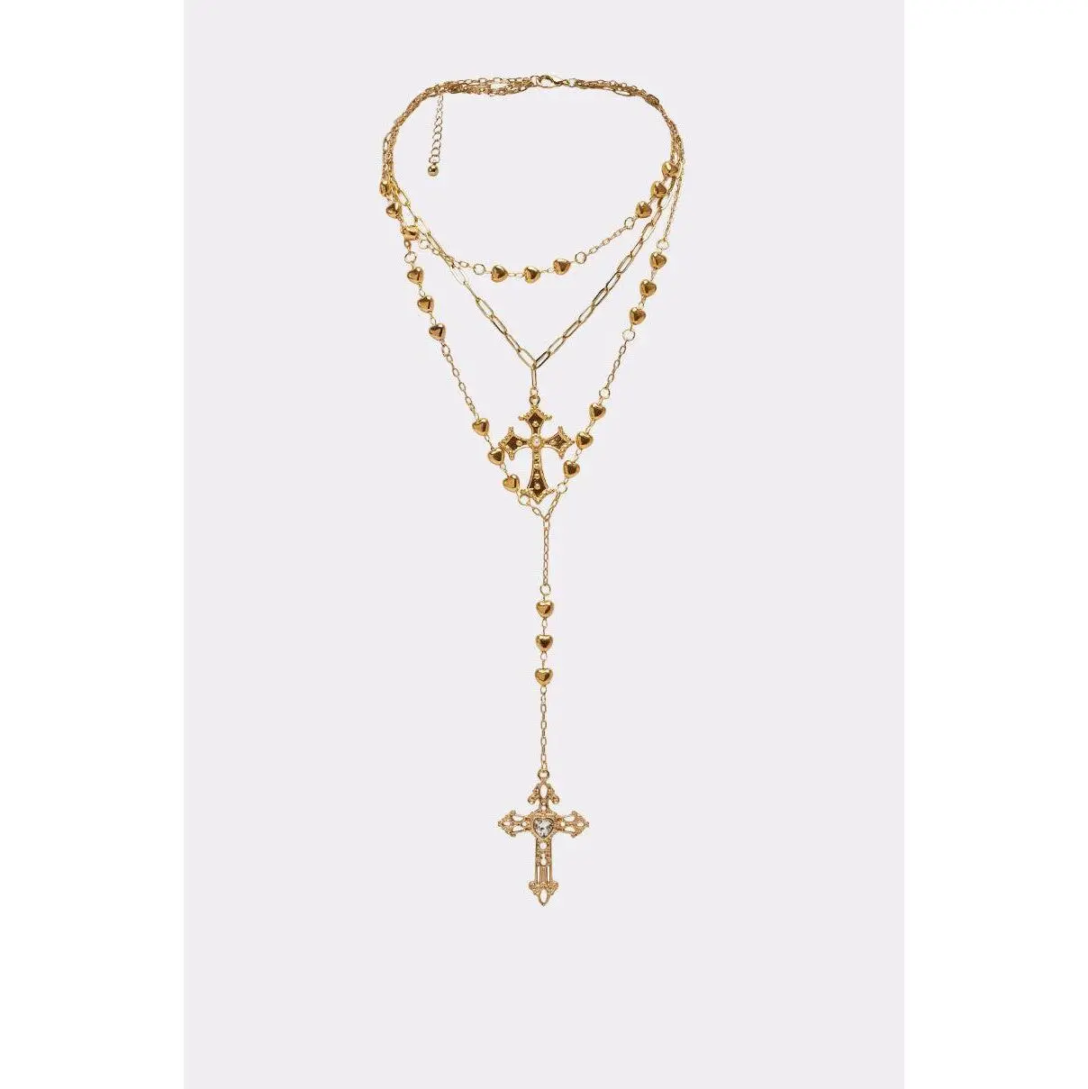 DRIPPED OUT CROSS LARIAT