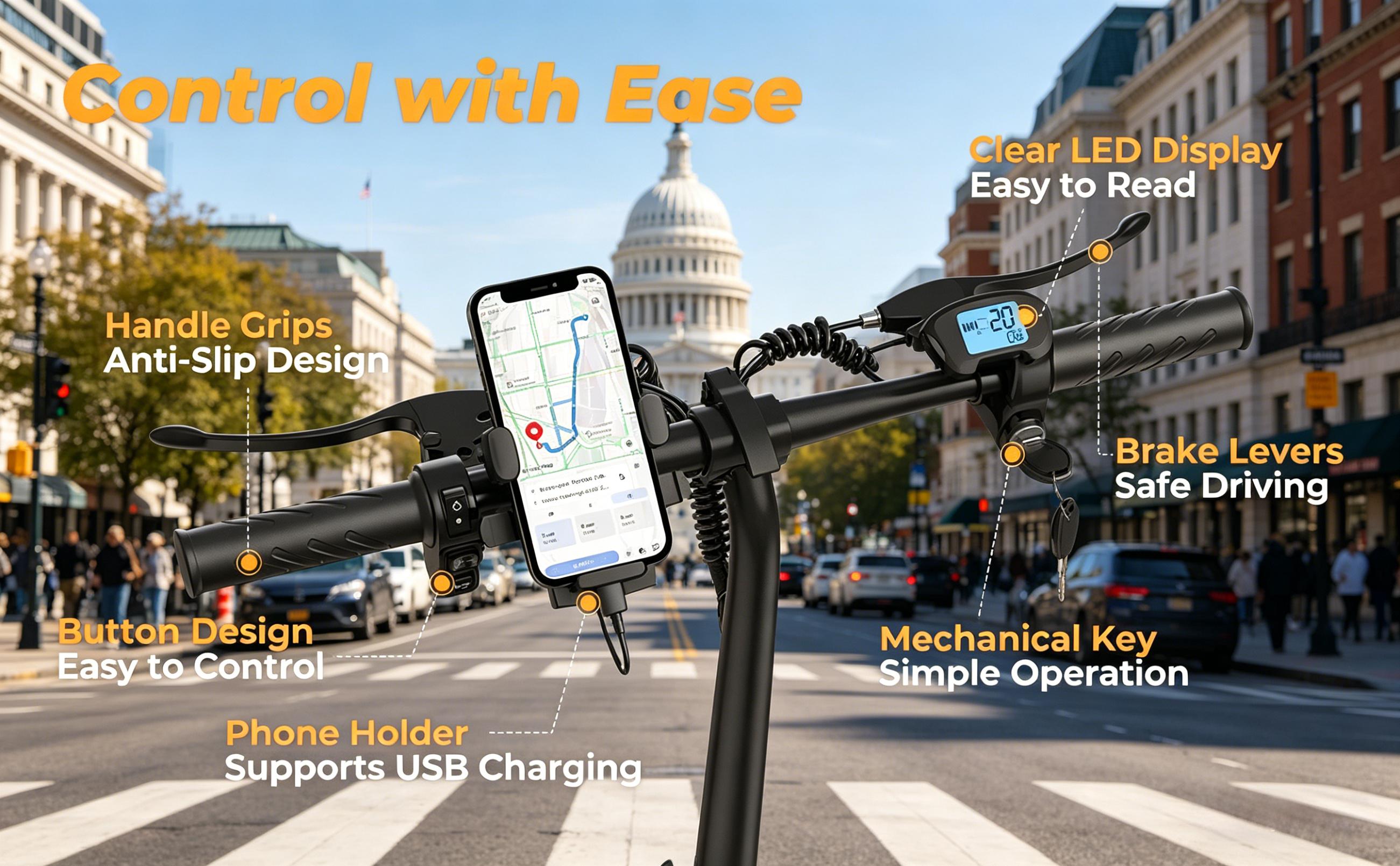 US 14" Foldable Electric Bike for Adults | 750W Peak Motor, 22 MPH Speed | 48V 10.4Ah/15.6Ah Battery, Electric Scooter| with Dual-Seat and Multi-Shock Absorption & Smart APP | With Phone Holder | UL2849 Certified Motor | Nice for Gift & Daily Commutes US 14" Foldable Electric Bike for Adults | 750W Peak Motor, 22 MPH Speed | 48V 10.4Ah/15.6Ah Battery, Electric Scooter| with Dual-Seat and Multi-Shock Absorption & Smart APP | With Phone Holder | UL2849 Certified Motor | Nice for Gift & Daily Commutes