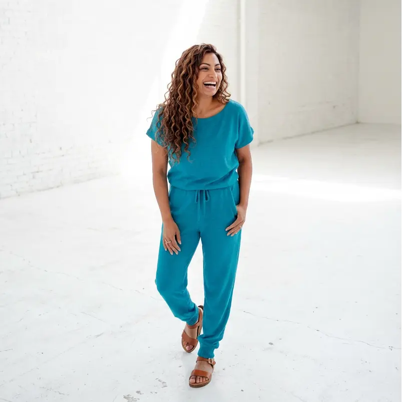 Lush Signature Blend Maxi Teal On The Go Romper