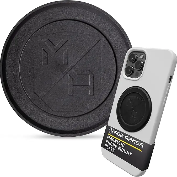 MOB ARMOR Mag FLEX Plate - 2mm Adhesive MagSafe® Accessory, Qi Enabled Adhesive Cellphone Holder, Bumpstable Hold, Compatible with Mobile Smartphones & Magnetic Wireless Charging Cases