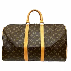 Pre-owned Louis Vuitton Pvc Travel Bags Keepall Bandouliere Bag Monogram Canvas 45 by Rebag