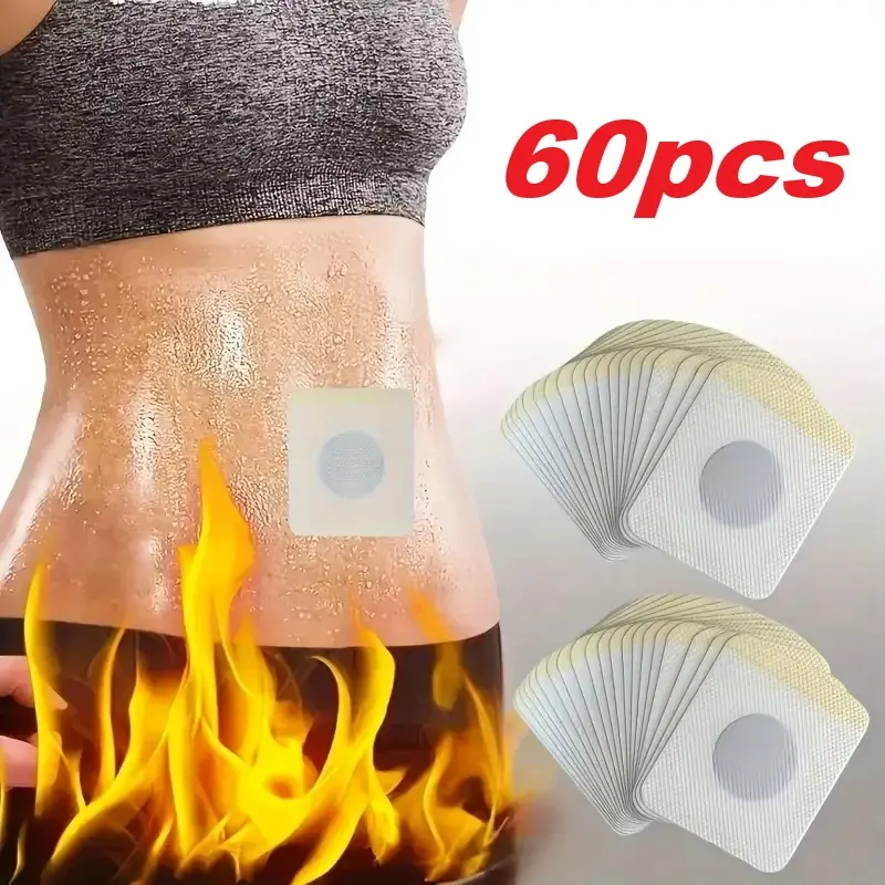 Natural Health Support Patches, 60 Sheets Per Pack, Enhances Fitness Performance & Abdominal Tightening, Easy Application Daily Use, Heating Patch, Heat Pad