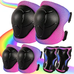 Pads for  3-14    and Elbow Pads with Wrist Guards 3 in 1 for  Scooter Roller Skates Skateboarding