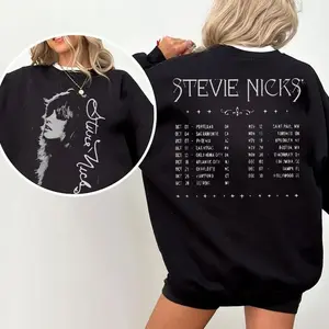 Stevie Nicks 2025 Tour Hoodie, Vintage Rock Concert Sweatshirt, Two-Sided 'Gypsy' Fan Apparel, Fleetwood Mac Supporter Pullover