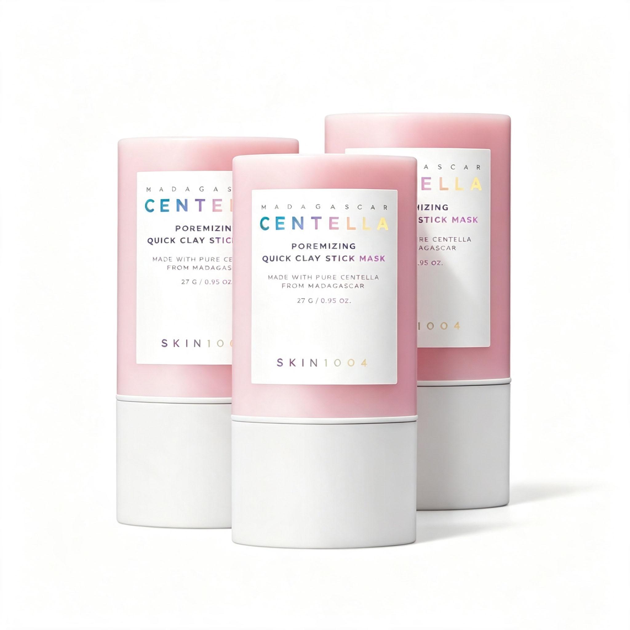 2PCS [SKIN1004] Madagascar Centella Pore Care Clay Mask Stick 27g | K-Beauty Clay Mask | Centella Asiatica Pore Care & Deep Cleansing | For Refined, Smooth Skin
