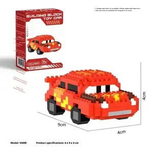 Cartoon Cars McQueen Building Blocks Set, Jackson Storm Sally Carrera Mini Bricks Toys, Children Birthday Gift Model Car Kit