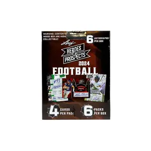 2024 Leaf Heroes & Prospects Football Hobby Box (6 Autographs)